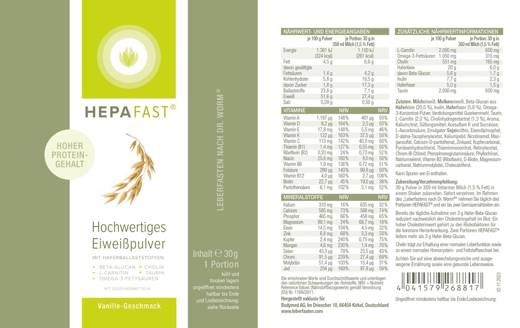 HEPAFAST® - das Original Portionsbeutel im Bodymed Shop kaufen