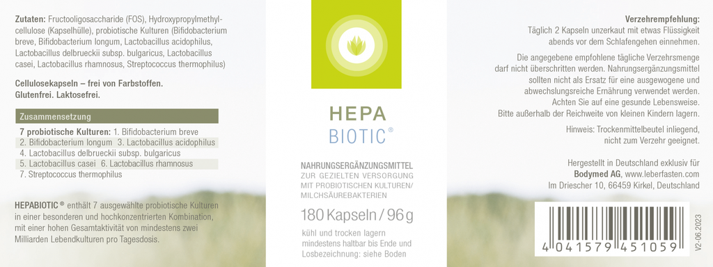 HEPABIOTIC 180 Kapseln im Bodymed Shop kaufen