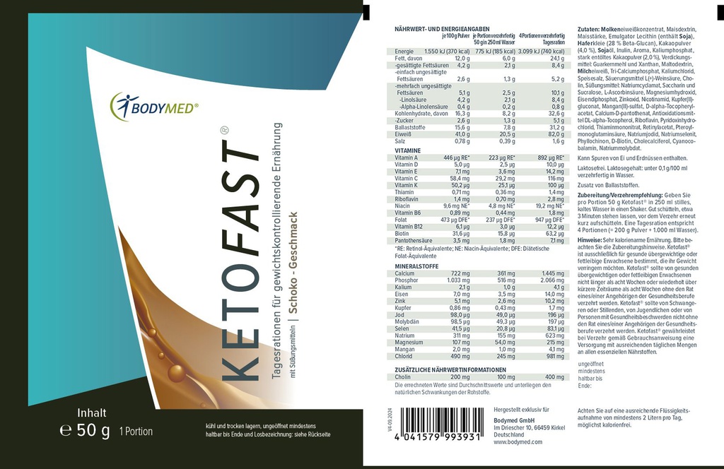 Bodymed KETOFAST® Schoko im Shop kaufen