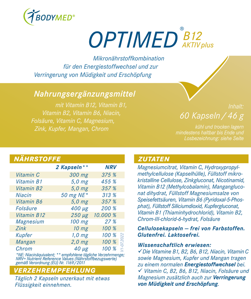 Bodymed OPTIMED B12 AKTIV plus im Shop kaufen