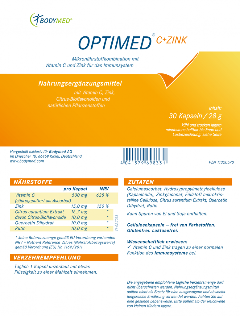 Bodymed OPTIMED C+Zink im Shop kaufen