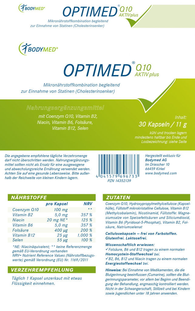 Bodymed OPTIMED® Q10 AKTIV plus im Shop kaufen