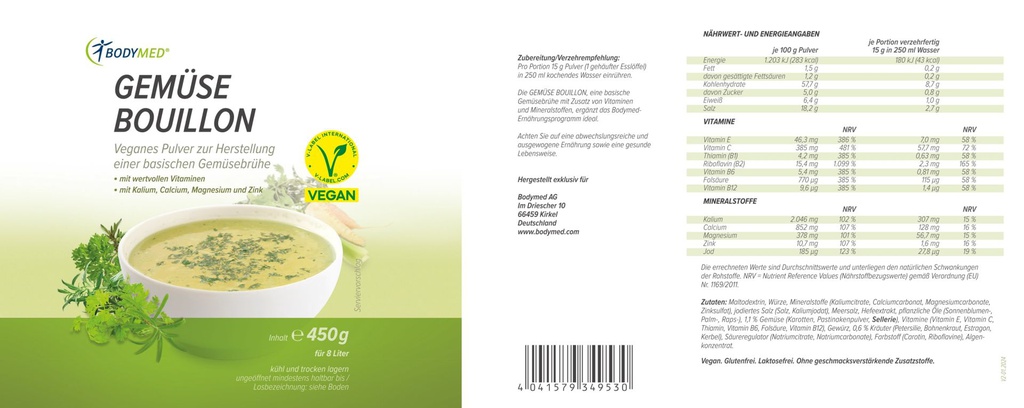 Bodymed Gemüse Bouillon im Shop kaufen