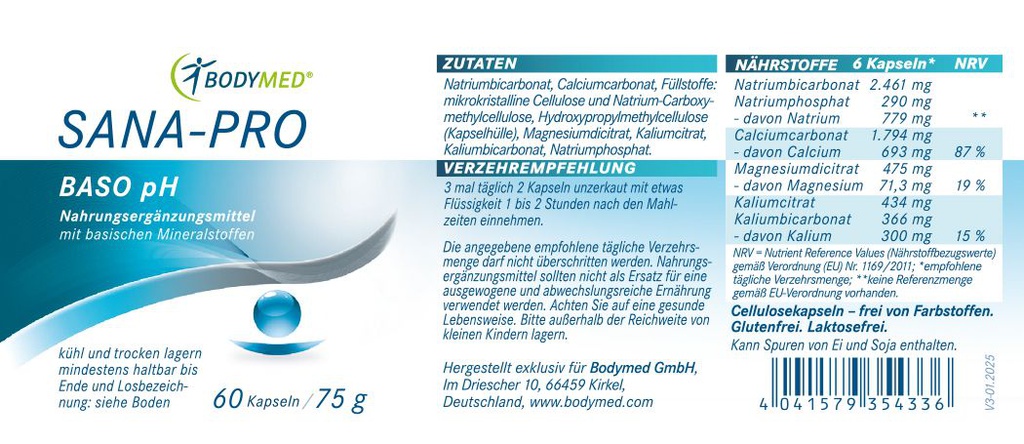 Bodymed SANA-PRO Baso pH im Shop kaufen
