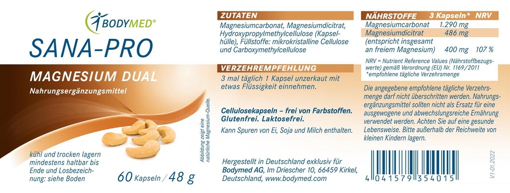 Bodymed SANA-PRO Magnesium Dual im Shop kaufen