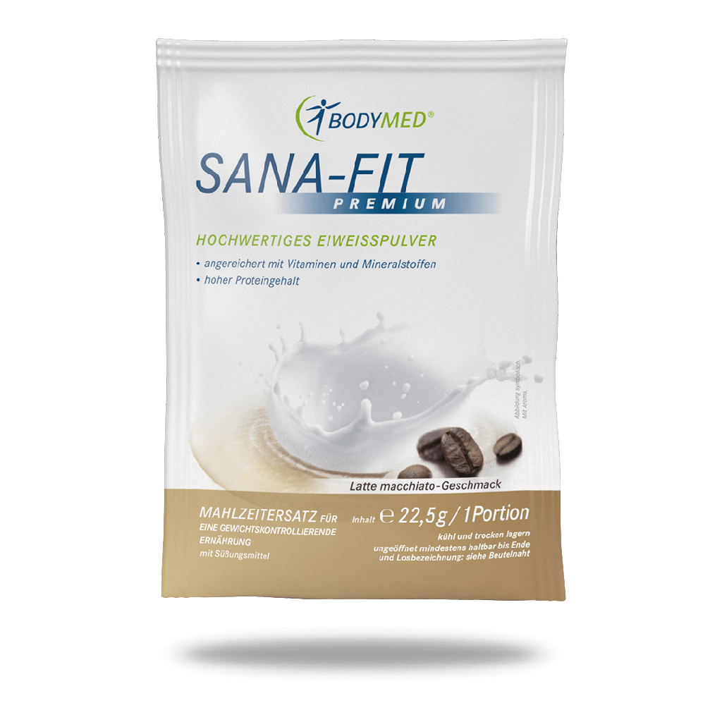 Bodymed SANA-FIT Premium Portionsbeutel Latte macchiato (22,5g)