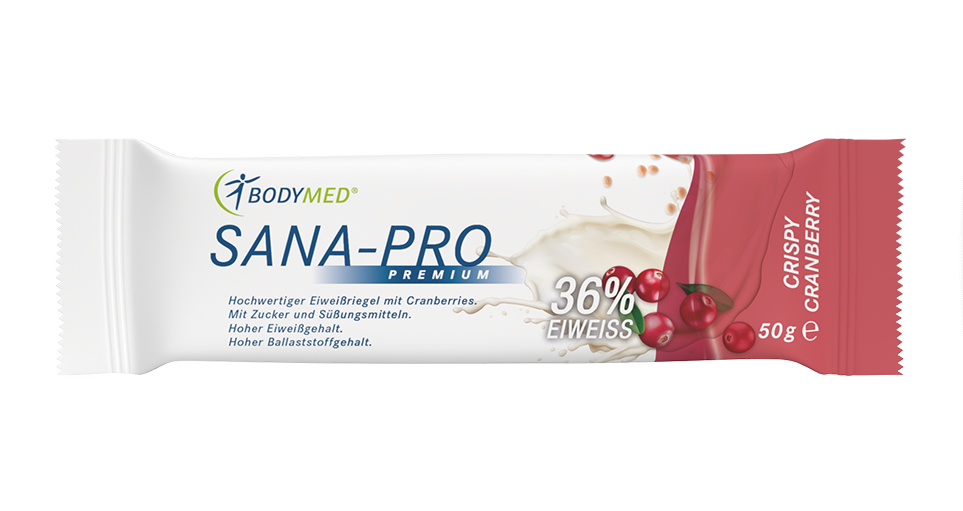 Bodymed Riegel SANA-PRO Premium Crispy Cranberry (5 St.)