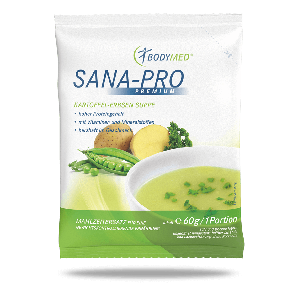 Bodymed Sana-Pro PREMIUM Suppe Kartoffel-Erbsen - 10 Portionen 